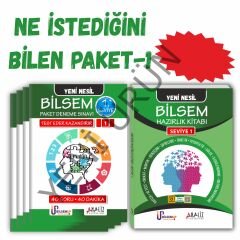 BİLSEM NE İSTEDİĞİNİ BİLEN PAKET 1 (HAZIRLIK KİTABI+PAKET DENEME)