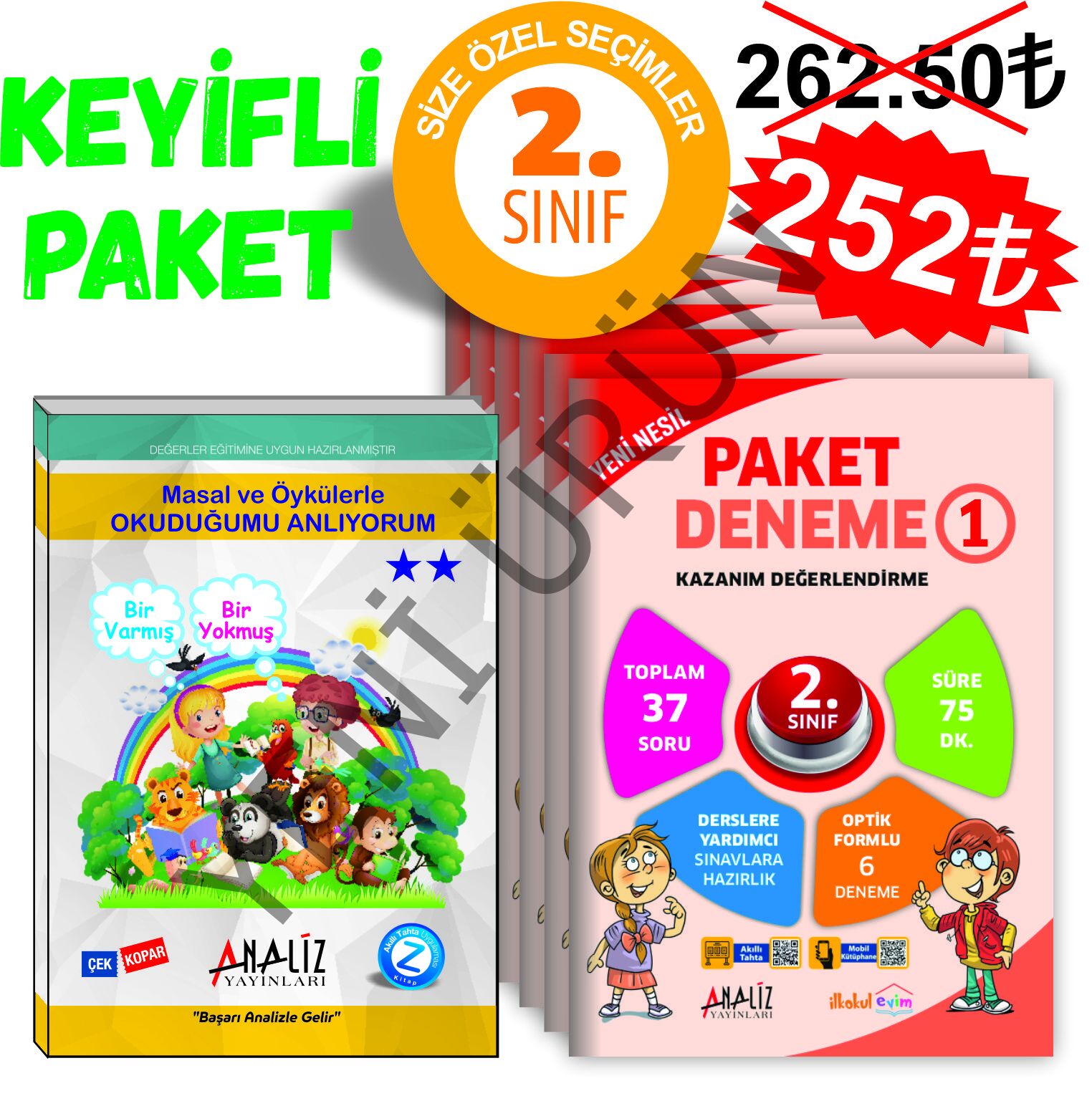 KEYİFLİ PAKET 2.SINIF (PAKET DENEME - MASAL VE ÖYKÜLERLE OKUDUĞUMU ANLIYORUM)
