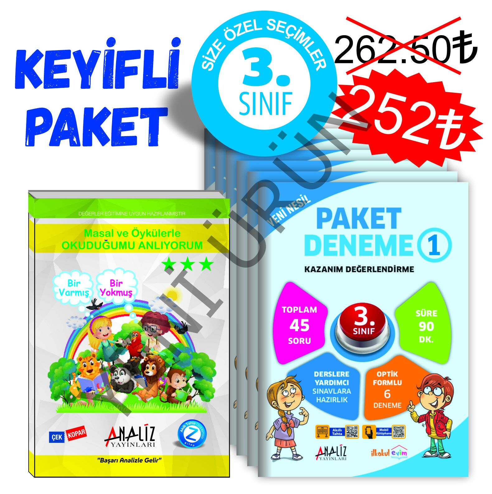 KEYİFLİ PAKET 3.SINIF (PAKET DENEME - MASAL VE ÖYKÜLERLE OKUDUĞUMU ANLIYORUM)