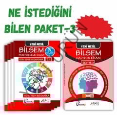 BİLSEM NE İSTEDİĞİNİ BİLEN PAKET 3 (HAZIRLIK KİTABI + PAKET DENEME)