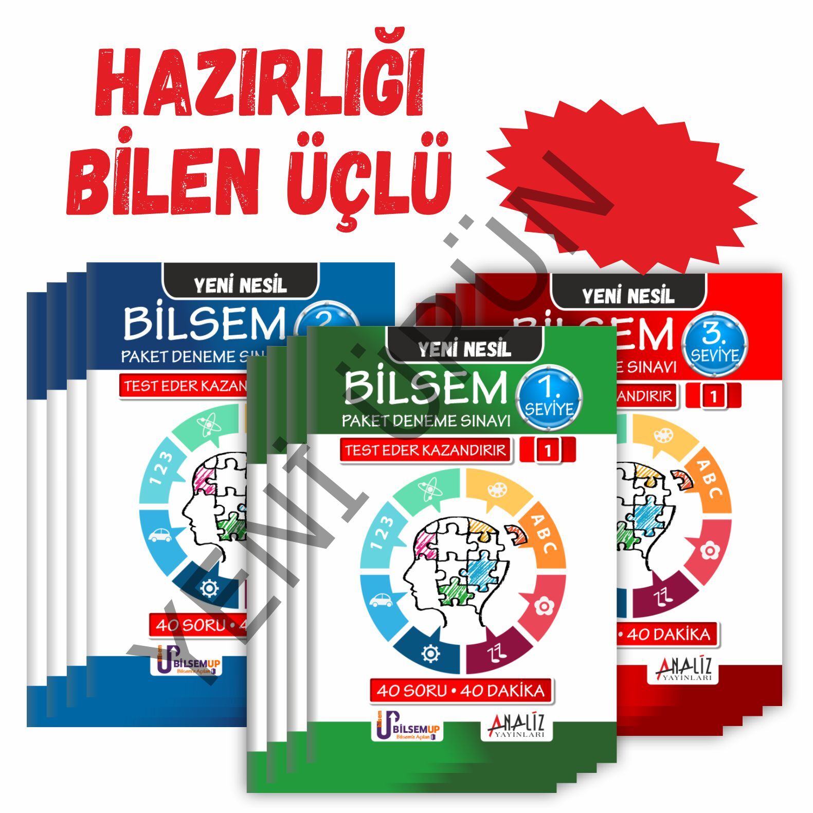 BİLSEM 3'LÜ PAKET DENEME (1.SEVİYE - 2.SEVİYE - 3.SEVİYE)