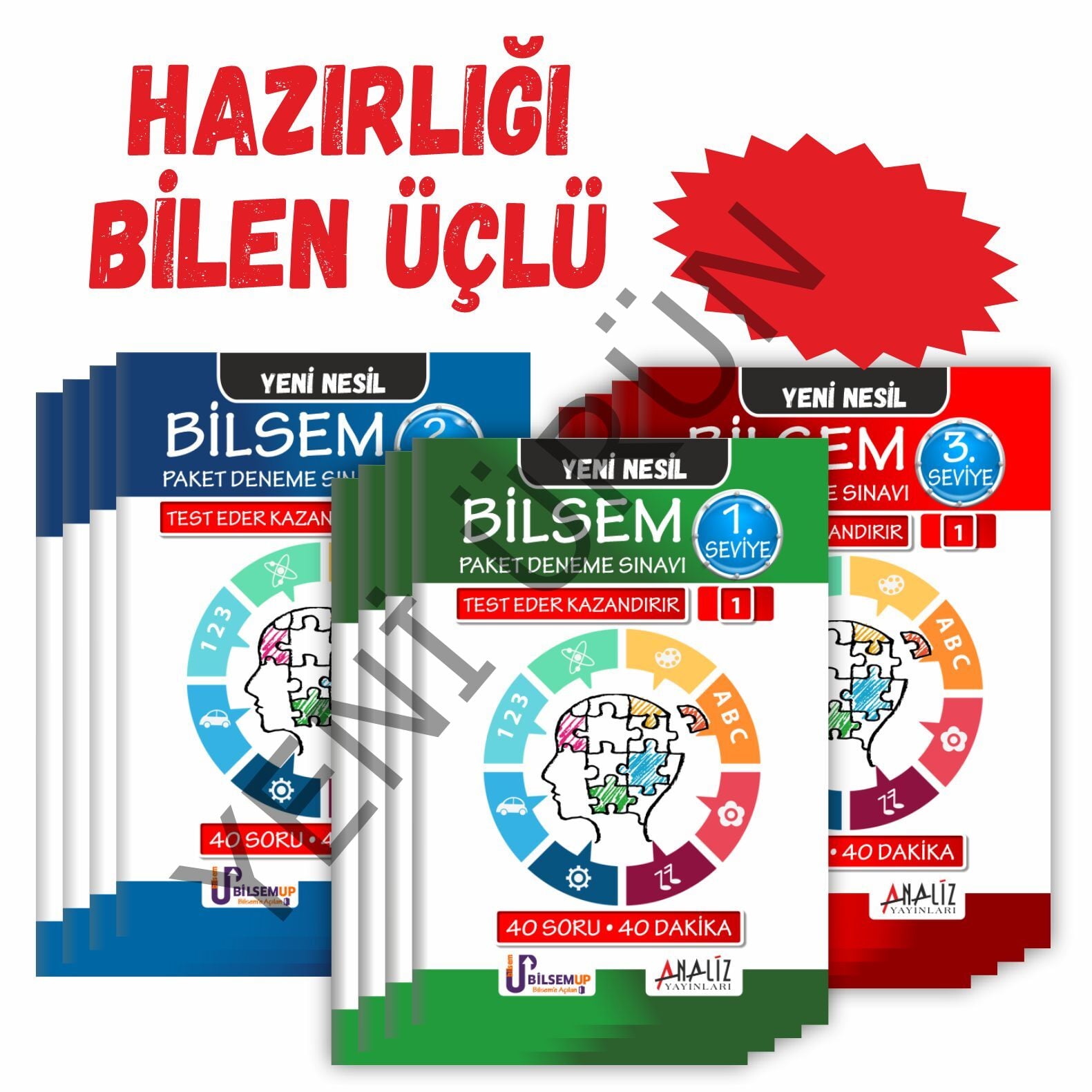 BİLSEM 3'LÜ PAKET DENEME (1.SEVİYE - 2.SEVİYE - 3.SEVİYE)