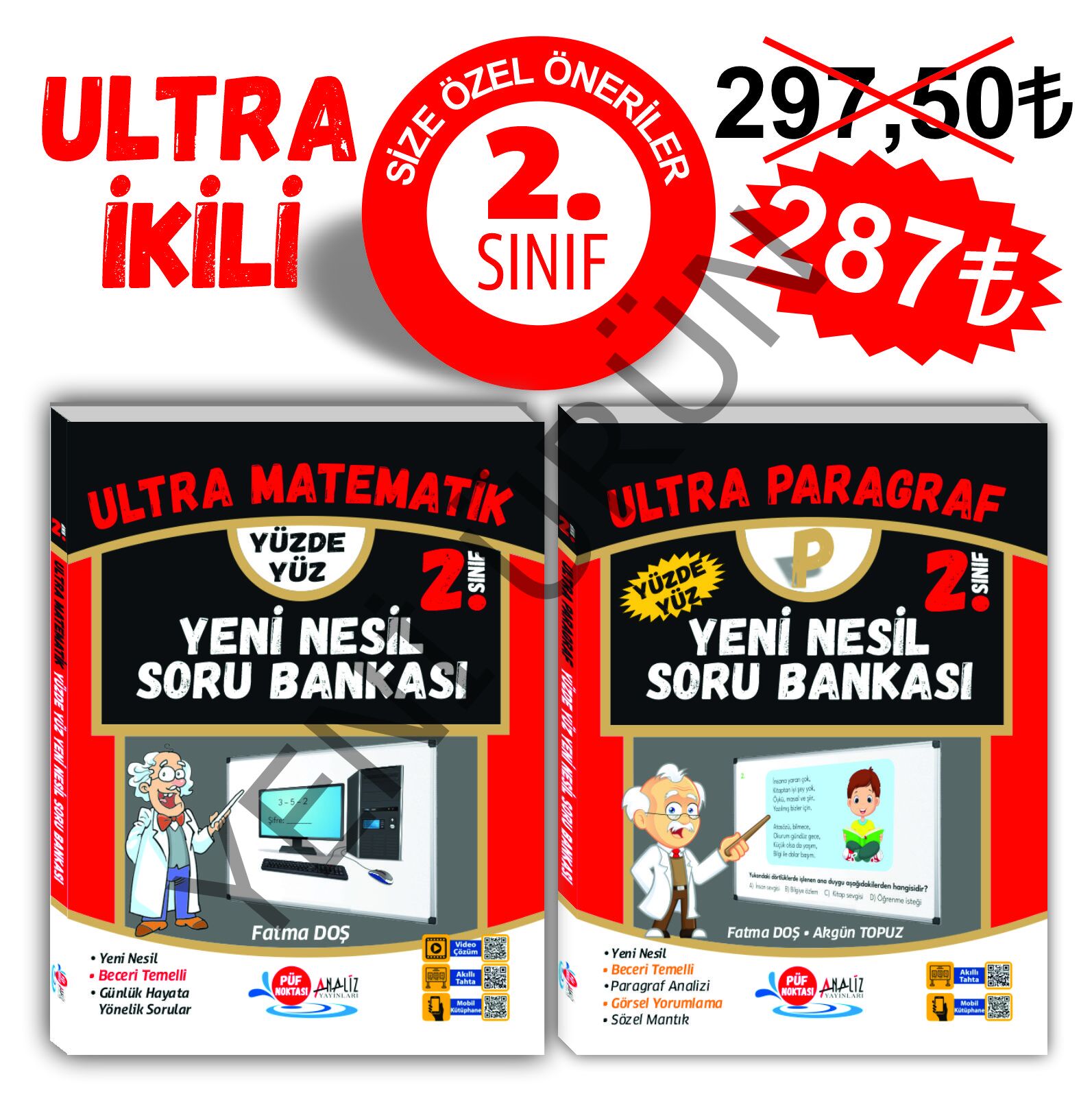 2.SINIF ULTRA 2'Lİ SET (MATEMATİK - PARAGRAF)