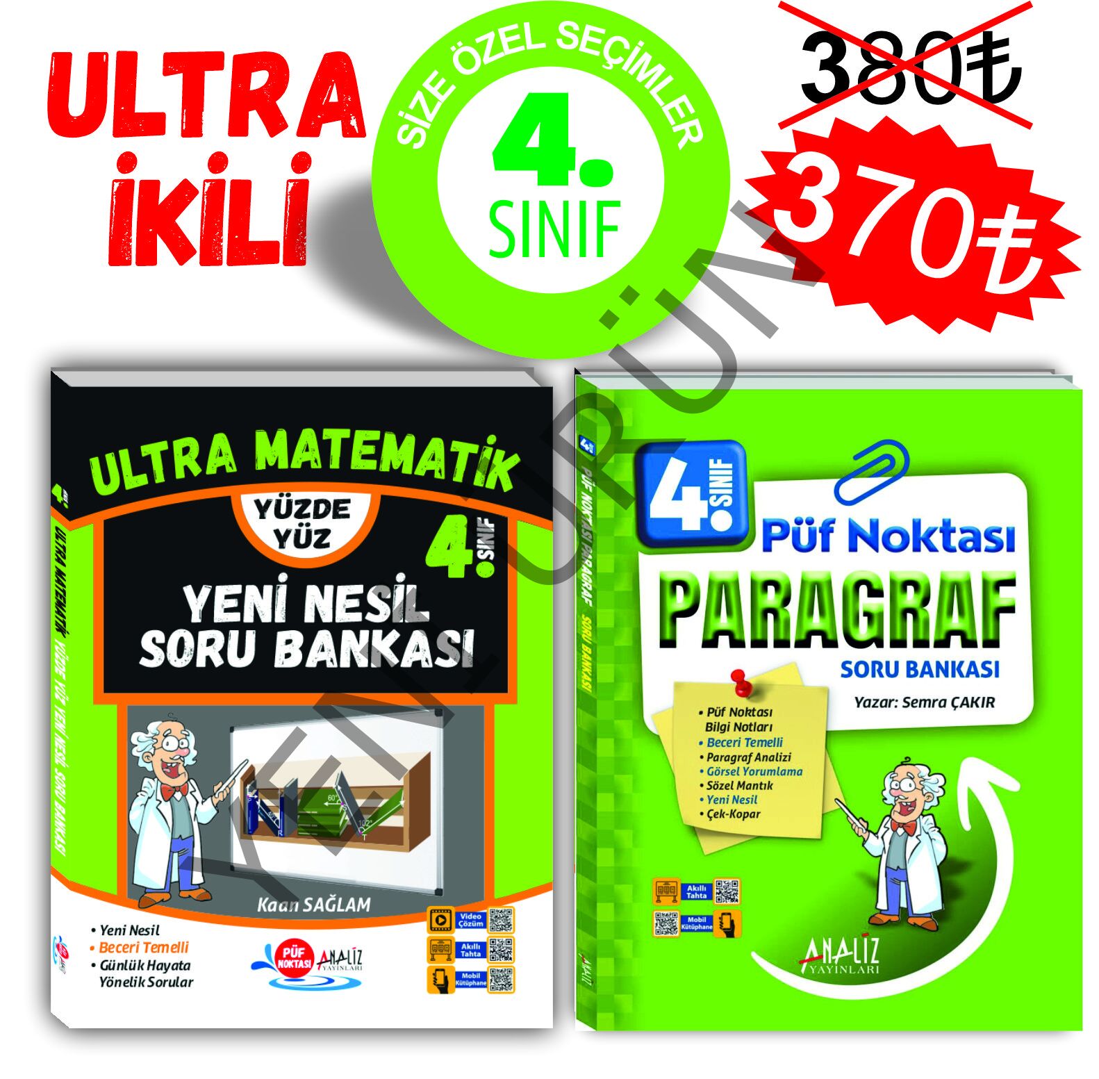 4.SINIF ULTRA 2'Lİ SET (MATEMATİK - PARAGRAF)