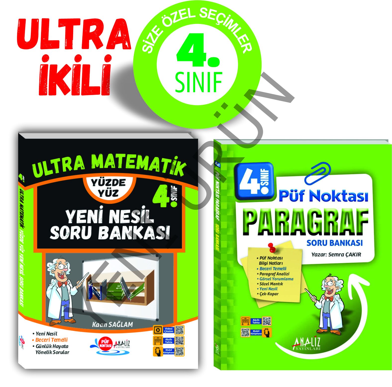 4.SINIF ULTRA 2'Lİ SET (MATEMATİK - PARAGRAF)