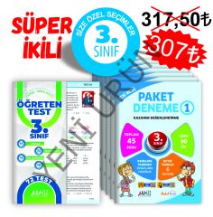 ANALİZ 3.SINIF SÜPER 2'Lİ  (6'LI PAKET DENEME+YAPRAK TEST)