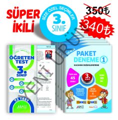 ANALİZ 3.SINIF SÜPER 2'Lİ  (6'LI PAKET DENEME+YAPRAK TEST)