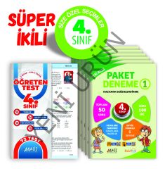 ANALİZ 4.SINIF SÜPER 2'Lİ  (6'LI PAKET DENEME+YAPRAK TEST)