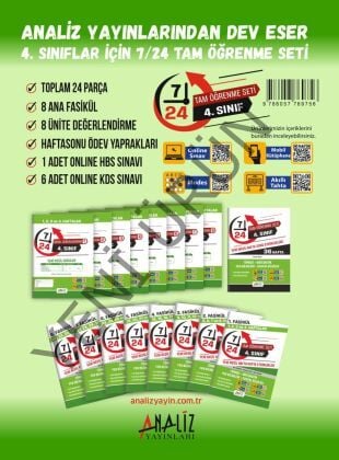 4.SINIF 7/24 TAM ÖĞRENME FASİKÜL TAM SET