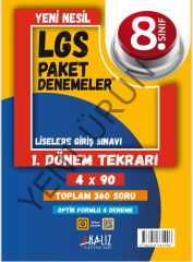8.SINIF LGS 1.DÖNEM TEKRARI 4'LÜ PAKET DENEME
