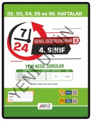 4.SINIF 7/24 HAFTALIK GENEL DEĞERLENDİRME SINAVI 8'Lİ