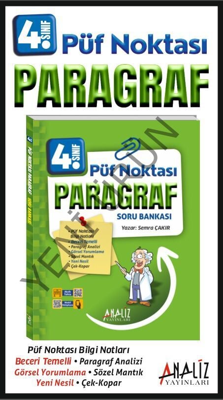 4.SINIF PÜF NOKTASI PARAGRAF SORU BANKASI