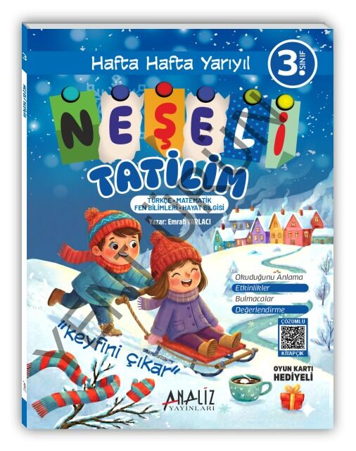 3.SINIF NEŞELİ YARIYIL TATİL KİTABI  (OYUN KARTI HEDİYELİ) YENİ