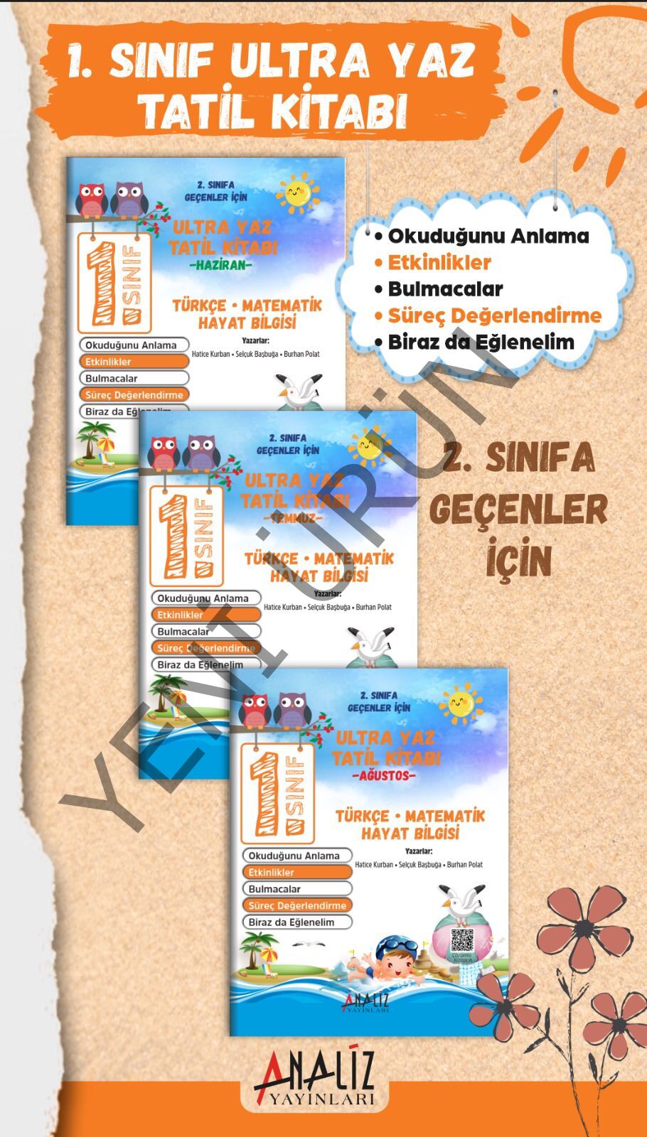 1.SINIF ULTRA YAZ TATİL KİTABI