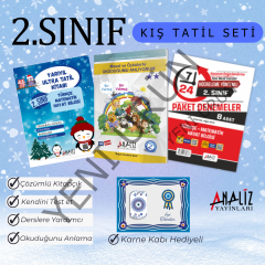 2.SINIF KIŞ TATİL SETİ (YARIYIL TATİL+ MASAL ÖYKÜ+ HAFTA SONU ETKİNLİKLERİ) NAZAR BONCUKLU KARNE KABI HEDİYELİ