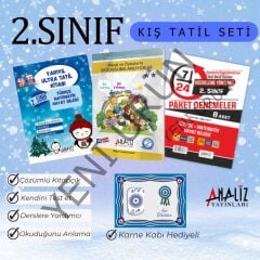 2.SINIF KIŞ TATİL SETİ (YARIYIL TATİL+ MASAL ÖYKÜ+ HAFTA SONU ETKİNLİKLERİ) NAZAR BONCUKLU KARNE KABI HEDİYELİ