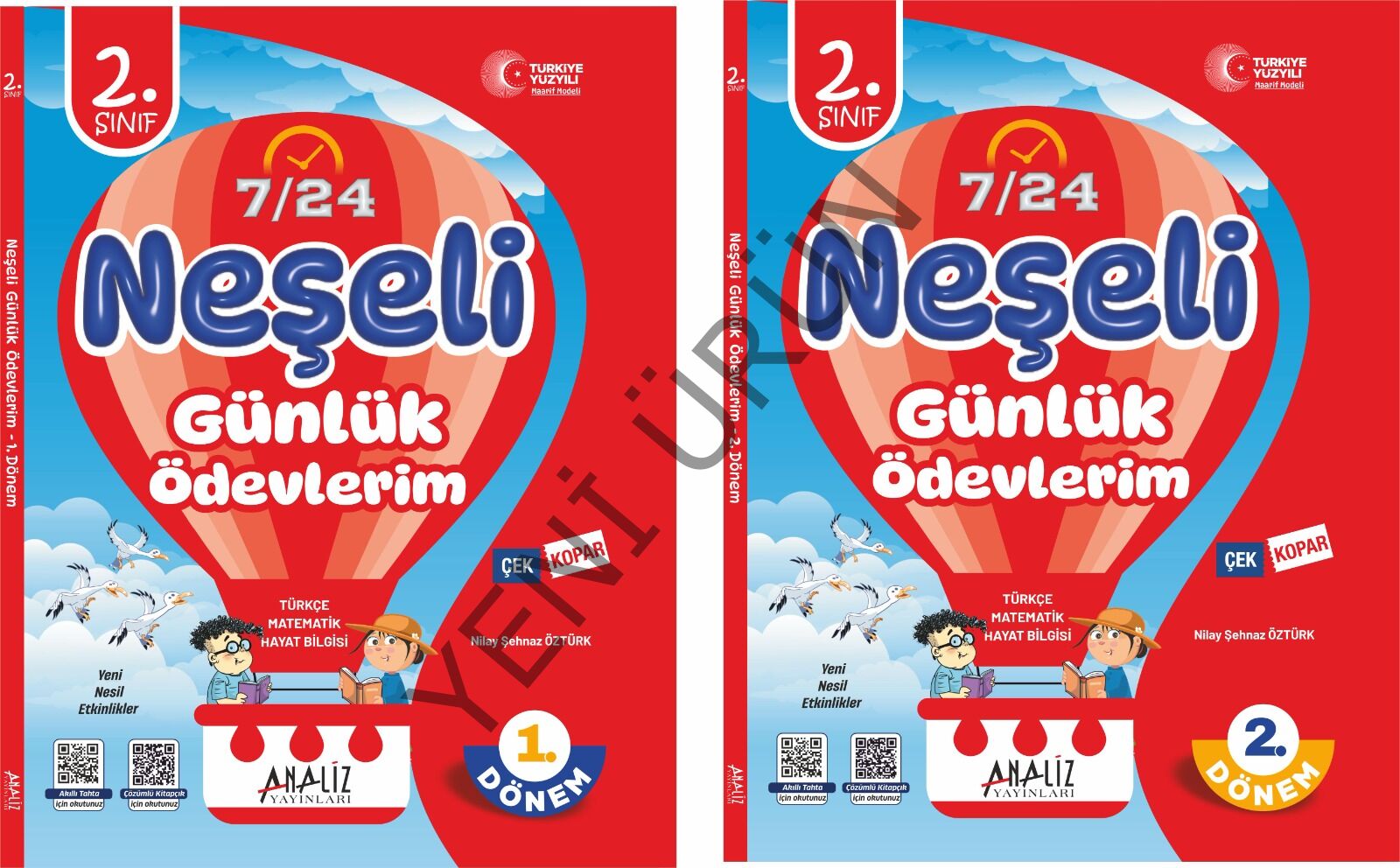 2.SINIF NEŞELİ GÜNLÜK ÖDEVLERİM 1.VE 2.DÖNEM