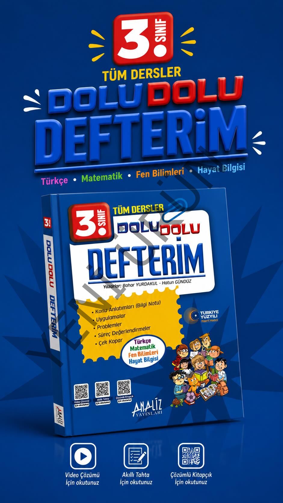 3.SINIF TÜM DERSLER DOLU DOLU DEFTERİM