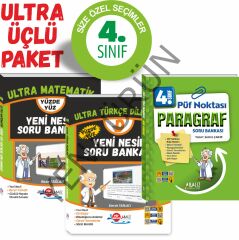 4.SINIF ULTRA 3'LÜ SET (MATEMATİK - PARAGRAF-T.DİLBİLGİSİ)