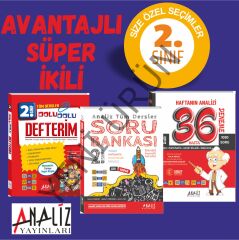2.SINIF AVANTAJLI ÜÇLÜ SET (DEFTERİM+SORU BANKASI+ HAFTANIN ANALİZİ)