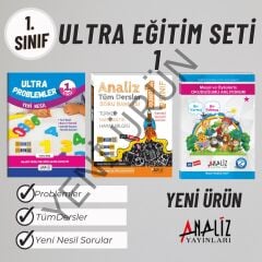 1.SINIF ULTRA EĞİTİM SETİ-1 (ANALİZ TÜM DERSLER+ MASAL ÖYKÜ 80SYF +PROBLEMLER)