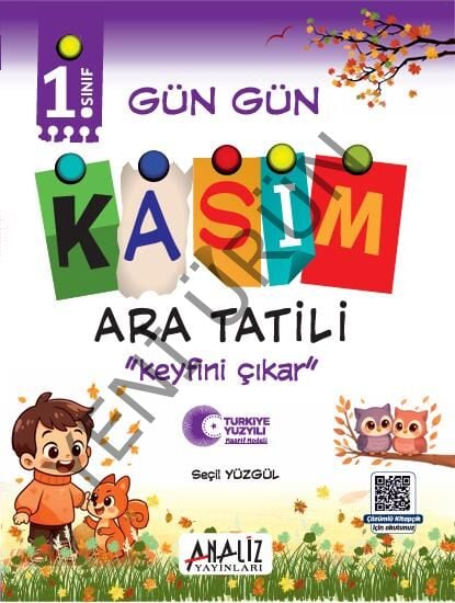 1.SINIF KASIM ARA  TATİL KİTABI