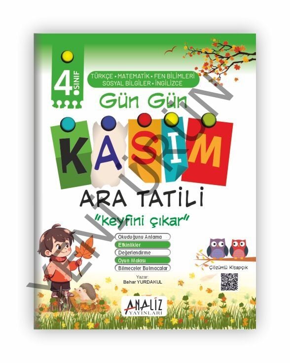 4.SINIF KASIM ARA TATİL KİTABI