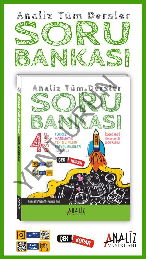4.SINIF TÜM DERSLER SORU BANKASI (GENİŞ EBAT) YENİ