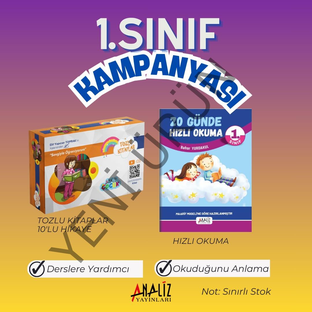 EKONOMİK 1.SINIF KAMPANYASI (HIZLI OKUMA+TOZLU KİTAPLAR)
