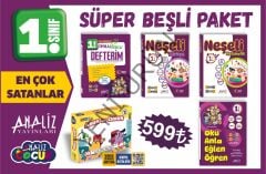 1.SINIF 5'Lİ SÜPER PAKET (ABUR İLE CUBUR+ OKU ANLA ÖĞREN+DEFTERİM+TÜRKÇE+ MATEMATİK)